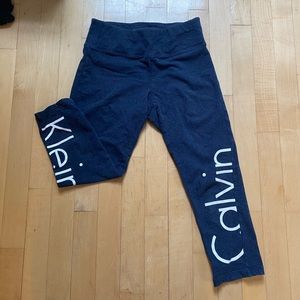 Calvin Klein Navy Capri Leggings